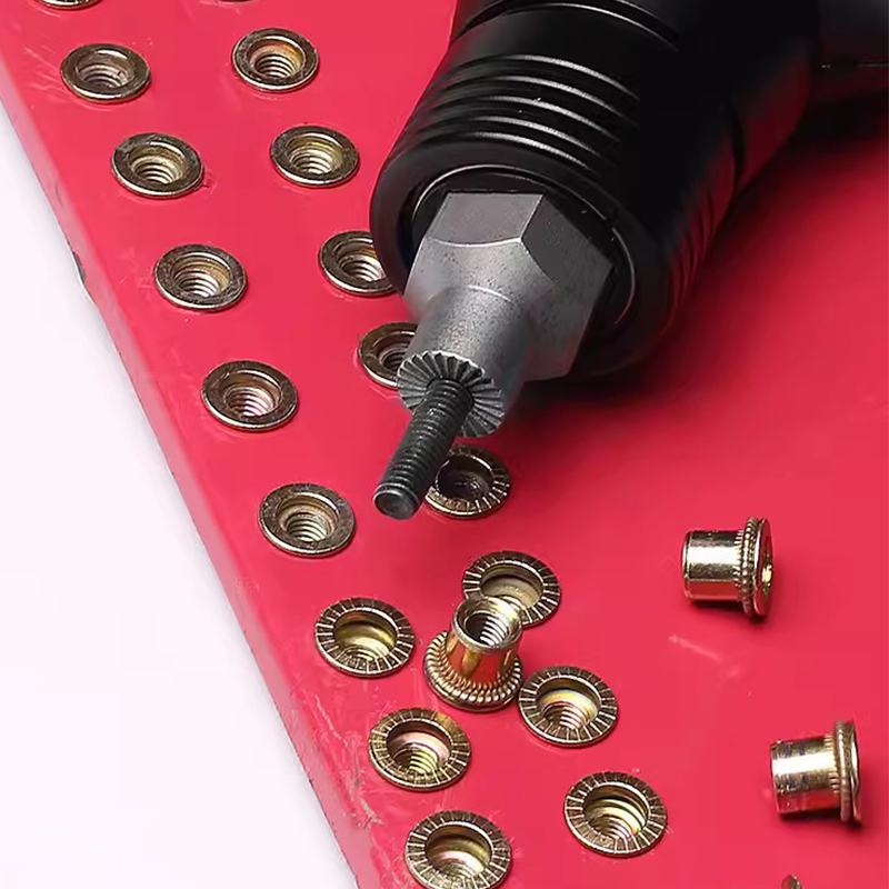 M3 M4 M5 M6 Cordless Rivet Gun Kit Automatic Lithium Battery Electric Blind Nut Riveter Tool