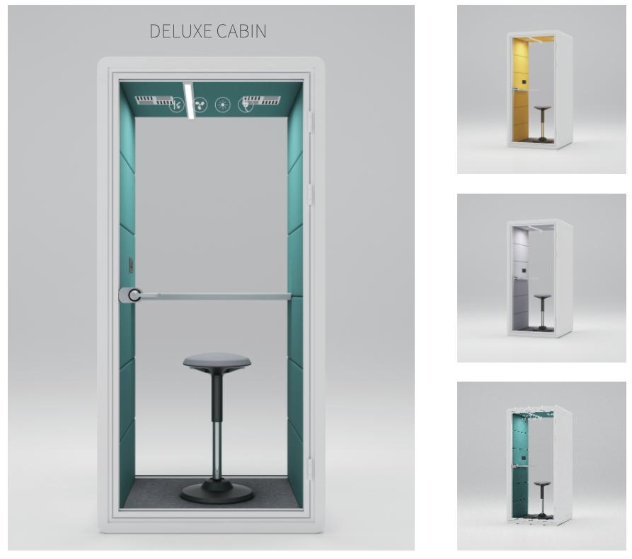 Deluxe Modern Ultra Enhanced Office Phone Booth