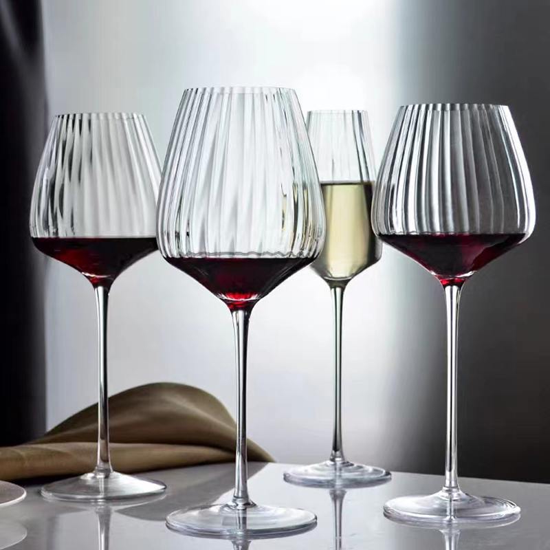 Ramasoon Prism Burgundy Red Wine Glass Wine Stacking Cup Champagne Glass Whiskey Glass