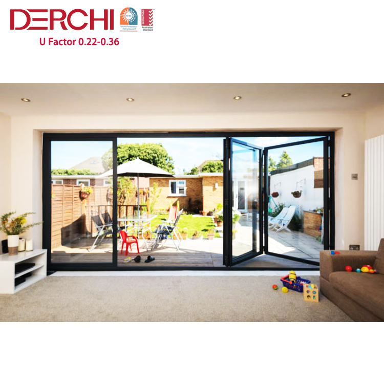 Factory Direct Sale Partition Folding Interior Doors Standard Aluminium Folding Door
