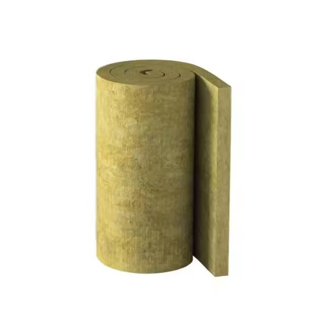 Wire-Meshed Rockwool Thermal Insulation Blanket/Roll for LNG Pipeline, Factory