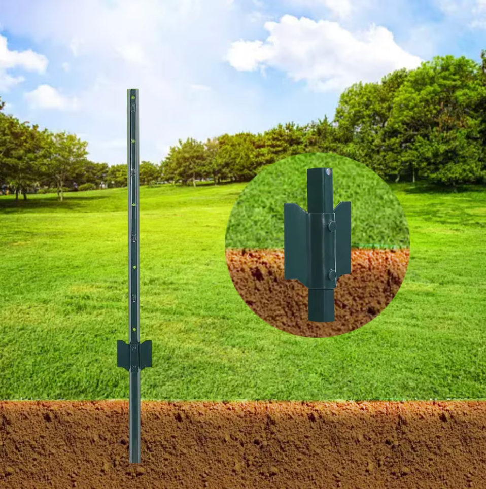 U Shape Post Garden Fence Use 3 4 5 6 7FT Long