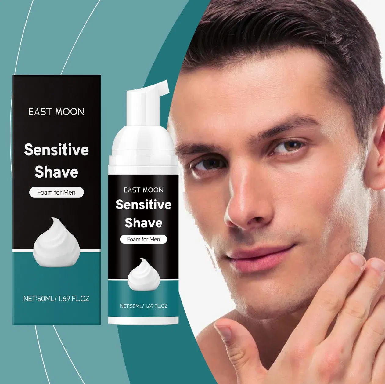 Online Wholesale and Retail Shave Foam Natural Portable Travel Size Mens Shaving Mousse Cream for Beard Shaving Sensitive Skin Face Hair Remover Shaving Mousse