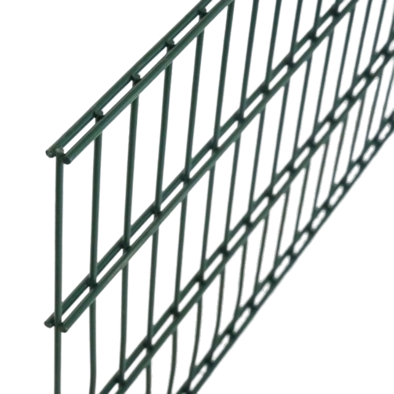 PVC Coated Garden Courtyard Safety Barrier Residential Community Perimeter Protection Double Wire Fence for School