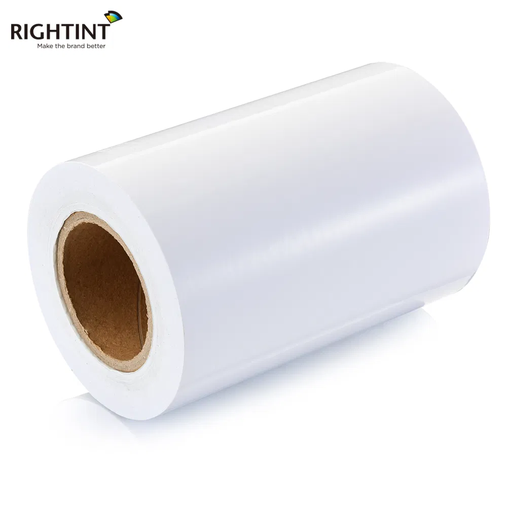 Sticker Opaque Rightint Carton A4, in Rolls, OEM White Glassine Paper