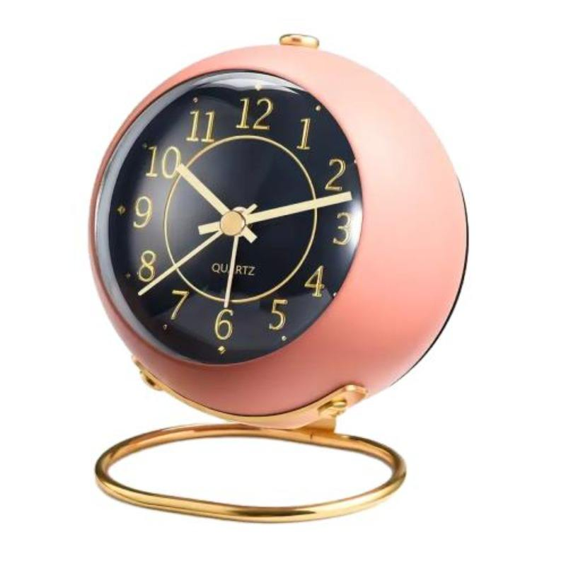 Wholesale 1PC Metal Silent Portable Simple Fashion Furnishings Creative Desk Table Clocks Home Decor