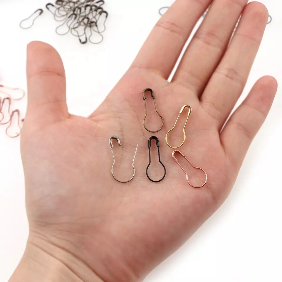 22mm Mix Safety Pins Metal Gourd Pins Cross Stitch Marker for DIY
