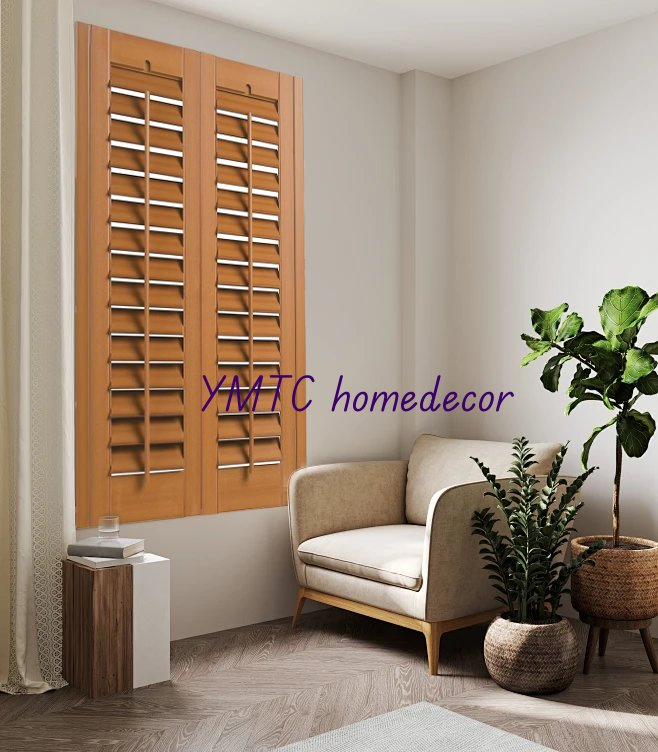 Adjustable Blades/Louvers Wood Basswood Plantation Shutters