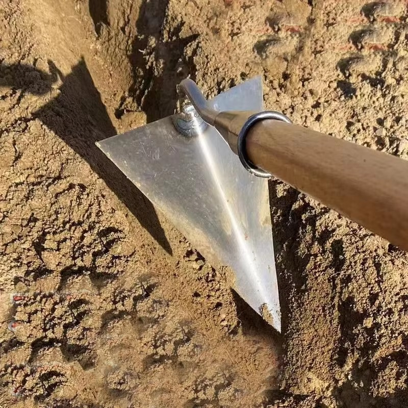 Manganese Steel Triangular Digging Trenching Hoe Land Reclamation Soil Loosening Hoe