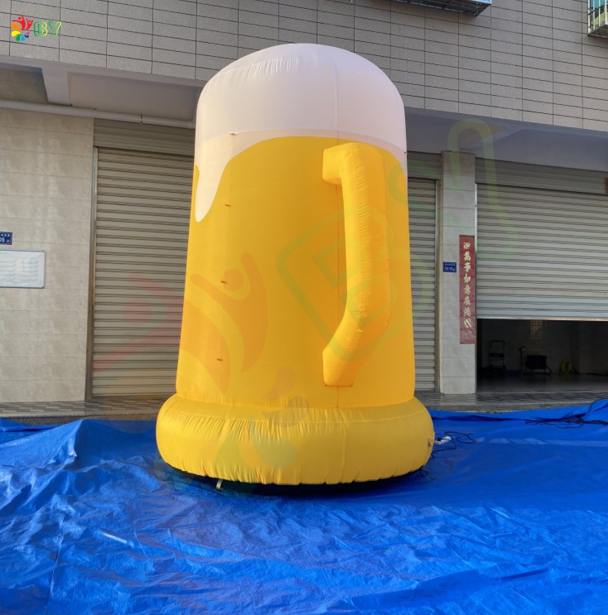 Boyan Giant Advertising Inflatable Beer Cup Balloon, Inflatable Beer Mug to Holland