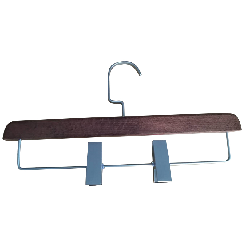 Luxurious Wooden Suit Hanger Set for Upscale Hotels