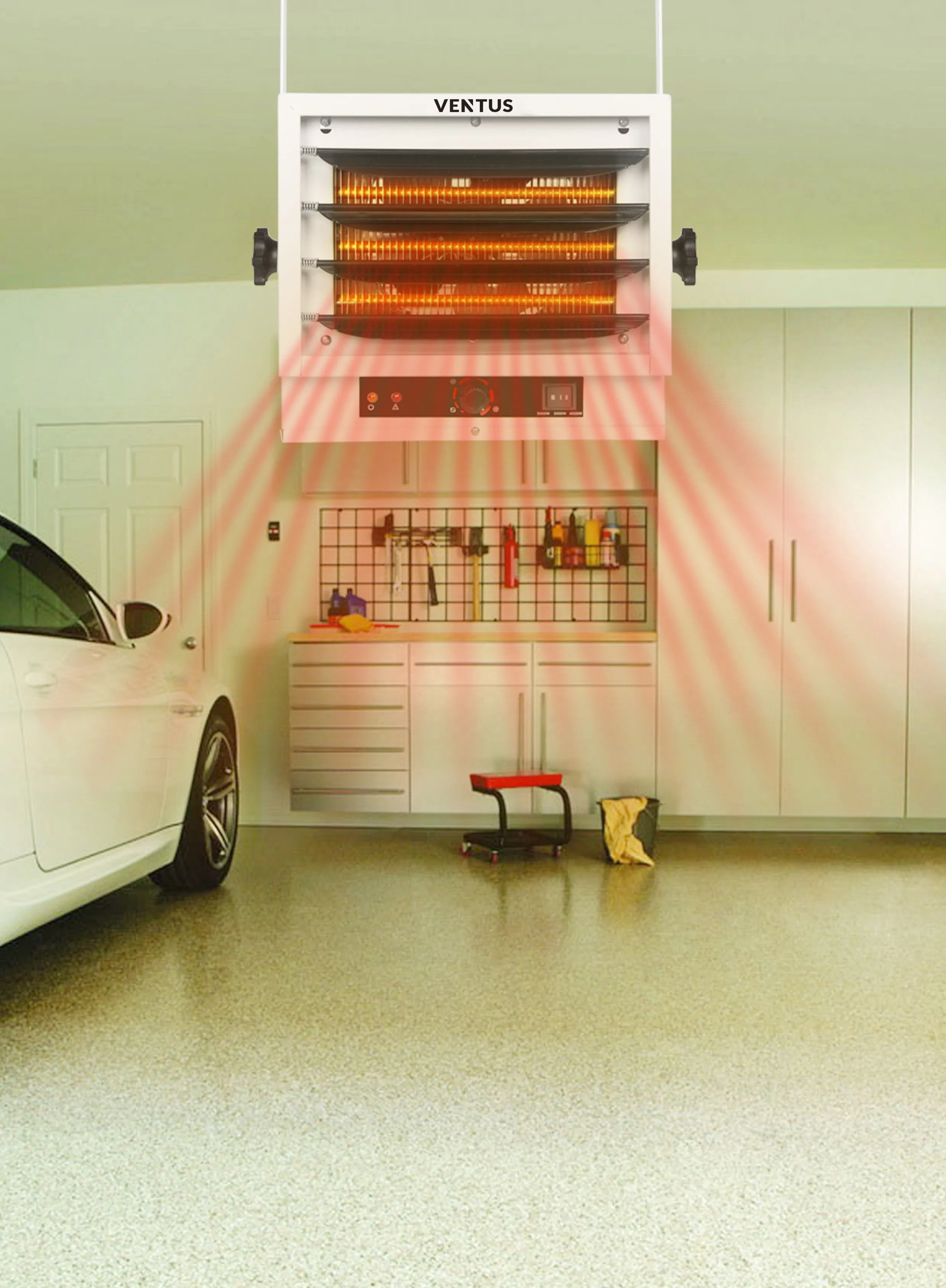 5000W Electric Merchanical Garage Ceiling Mount Industrial Heater