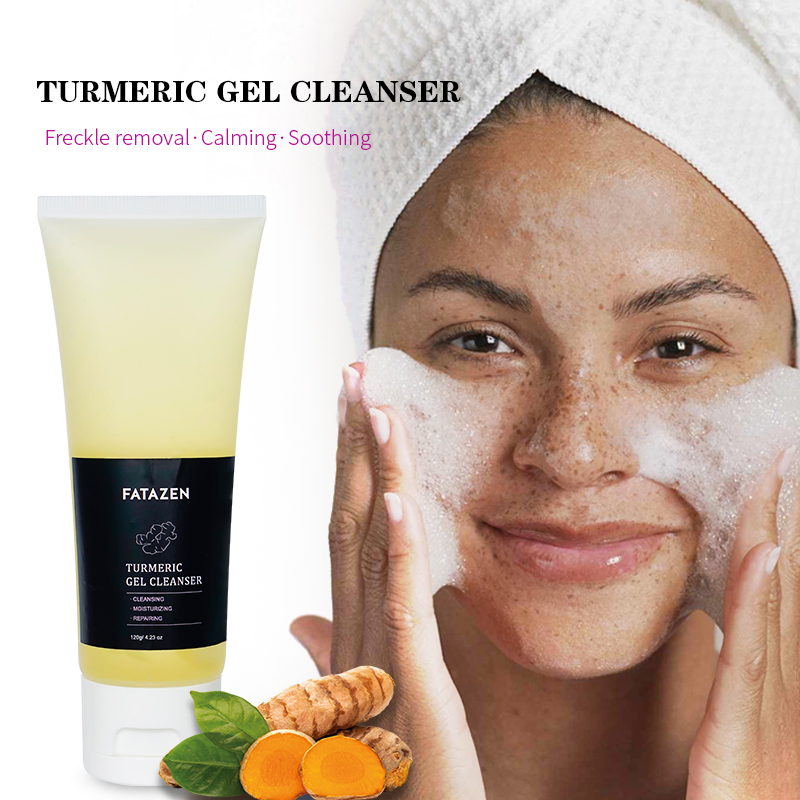 Moisturizing Freckle Removing Anti Aging Deep Cleansing Gel Turmeric Facial Cleanser