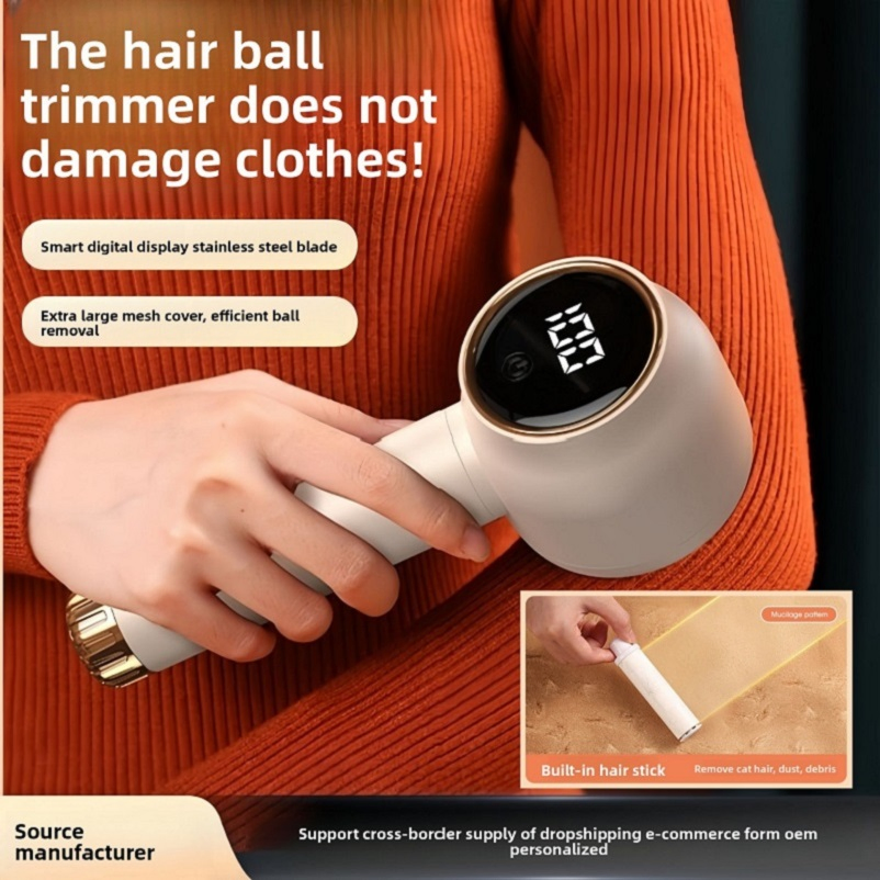High Quality Digital Display Rechargeable Hairball Trimmer Hairball Remover