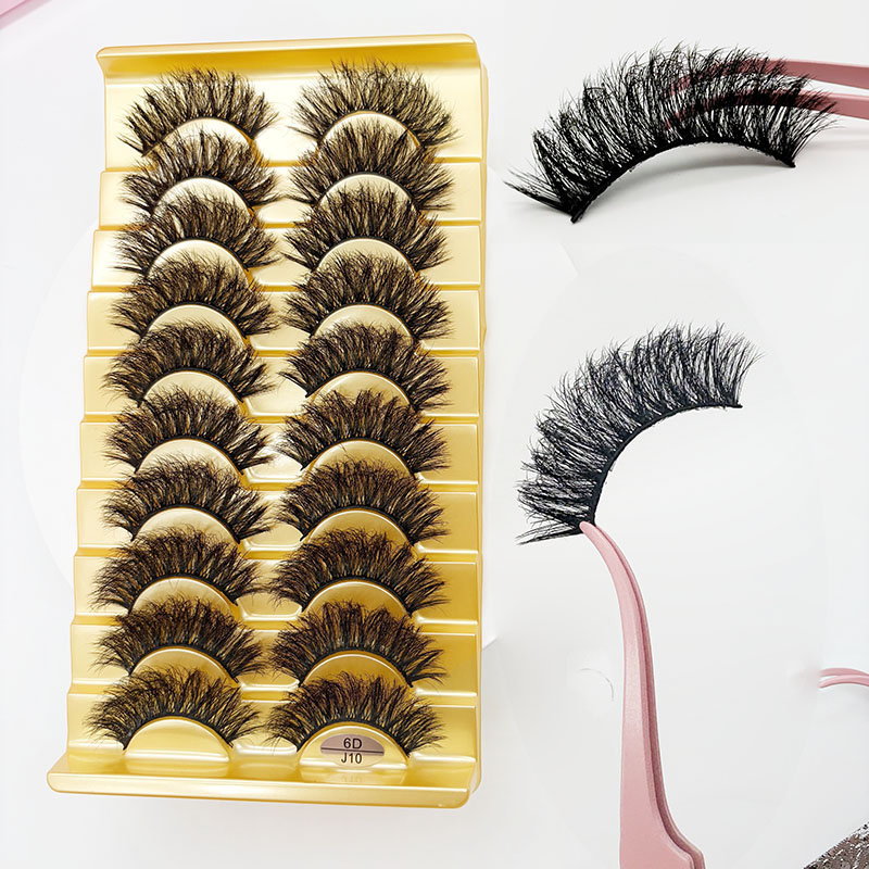 Luxurious Fluffy Eyelashes - 10 Pairs for Stunning Looks