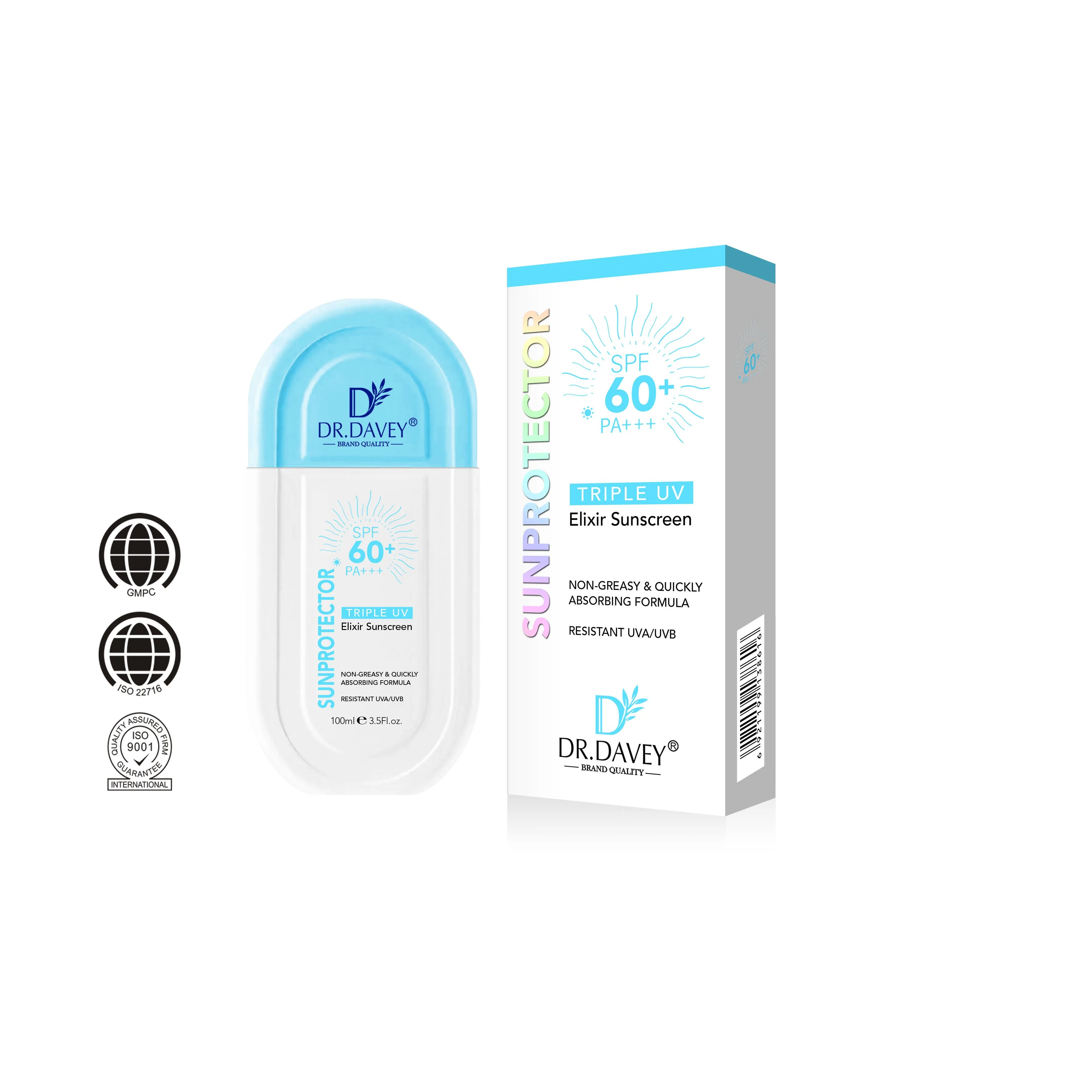 Dr. Davey SPF60 Triple UV Elixir Sunscreen Lightening Whitening Waterproof