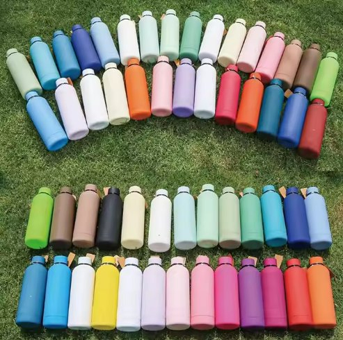 Термокружка 500 мл с двойными стенками, матовая