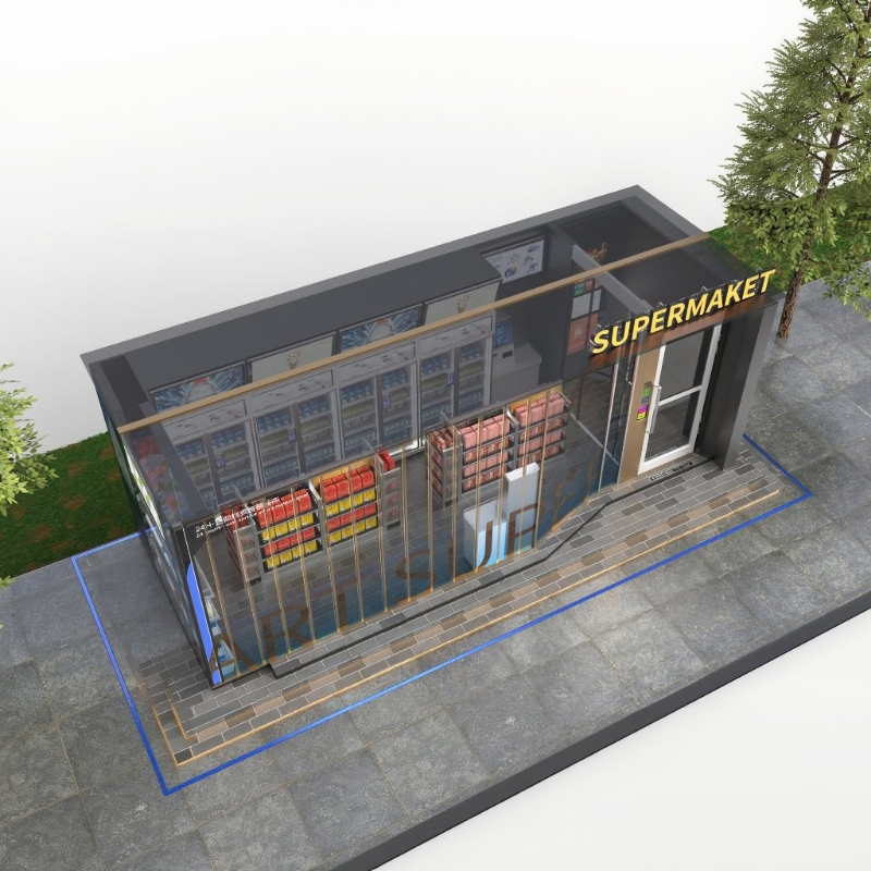 Smart Refrigerated Vending Machine Kiosk for 24/7 Snack and Drink Access