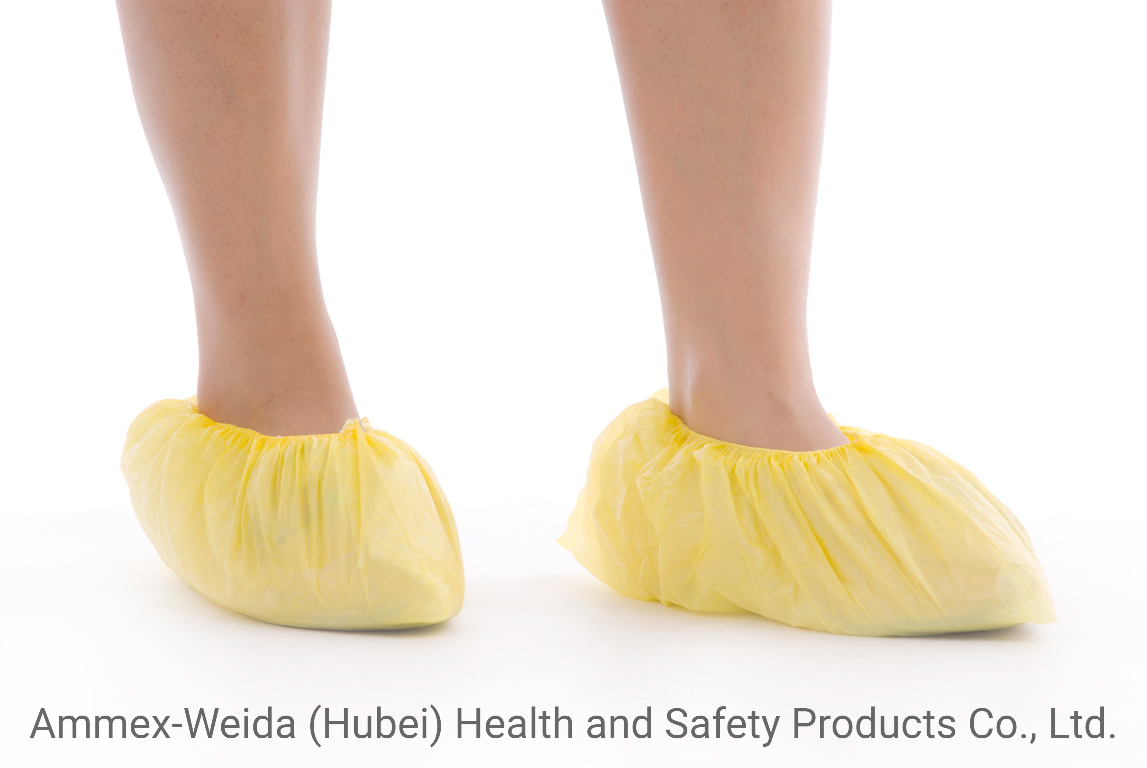 Disposale Use CPE Shoe Cover by Handmade or Made by Machine for Workshop and Laboratory