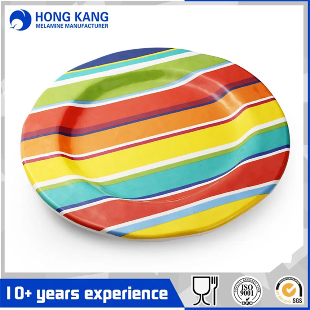 Non-Disposable Safe Melamine Serving Fruit Dessert Plate