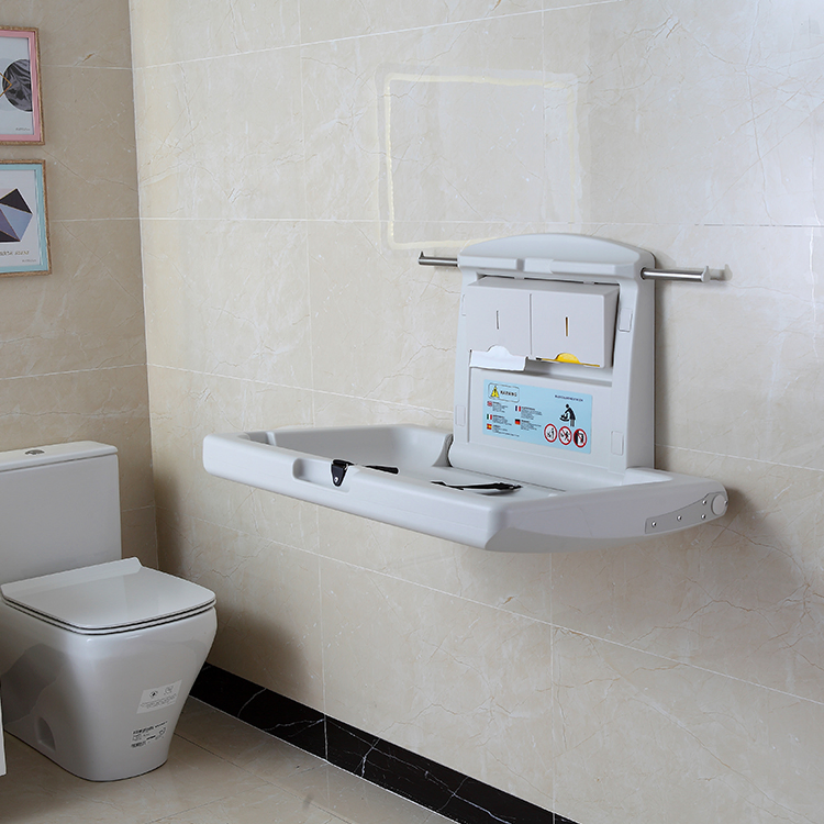 Antibacterial High-Density HDPE Baby Changing Table Station Durable Commercial Baby Changing Station