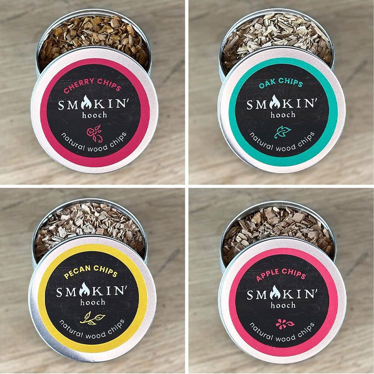 Набор для копчения коктейлей с 4 видами щепы