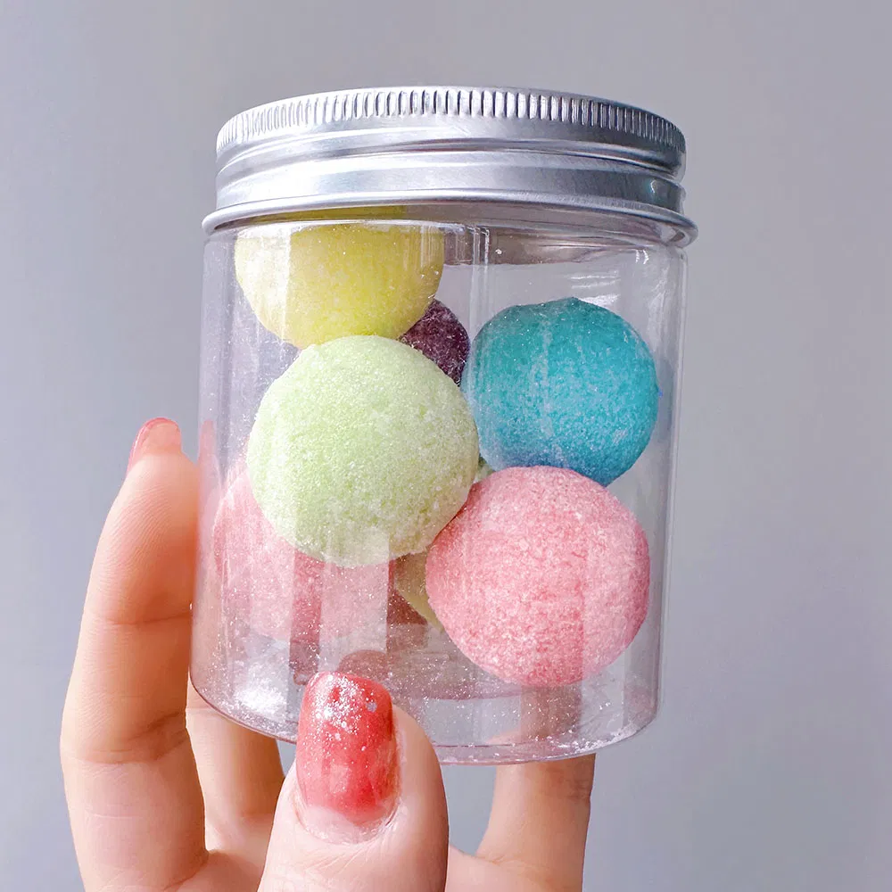 OEM Candy Sugar Body Scrub Ball Whitening Sugar Body Scrub Organic Body Care Exfoliator Colorful Body Scrub Balls