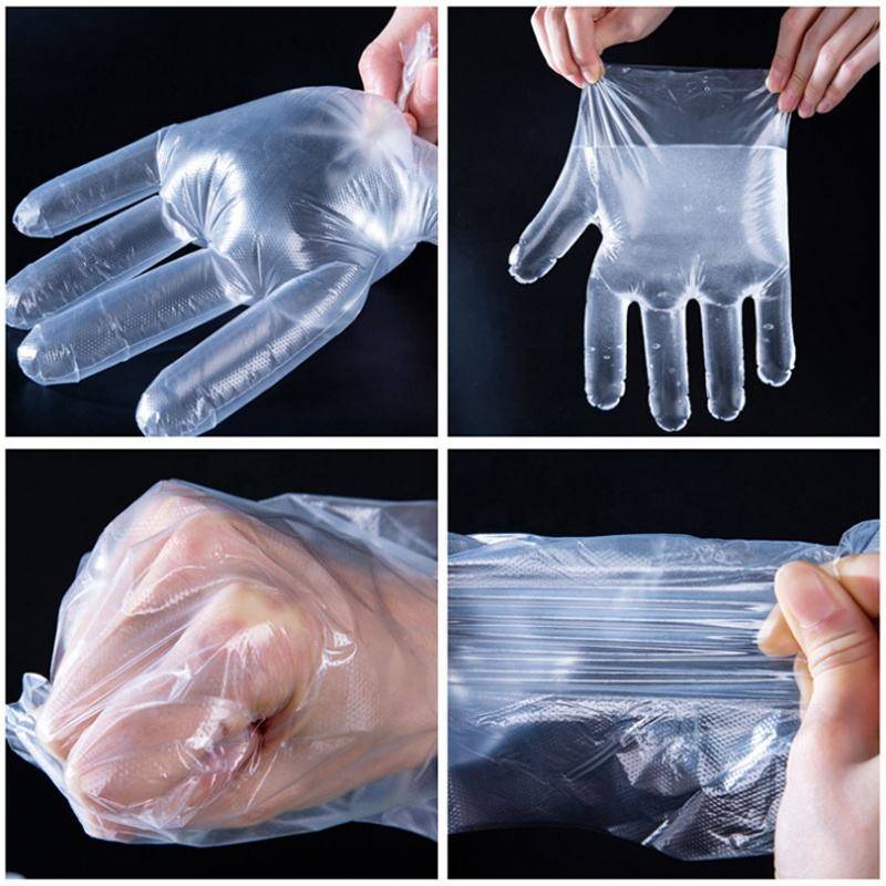 Wholesale Food Grade Household Cleaning Clear Powder Free One Time Glove Examination Gloves