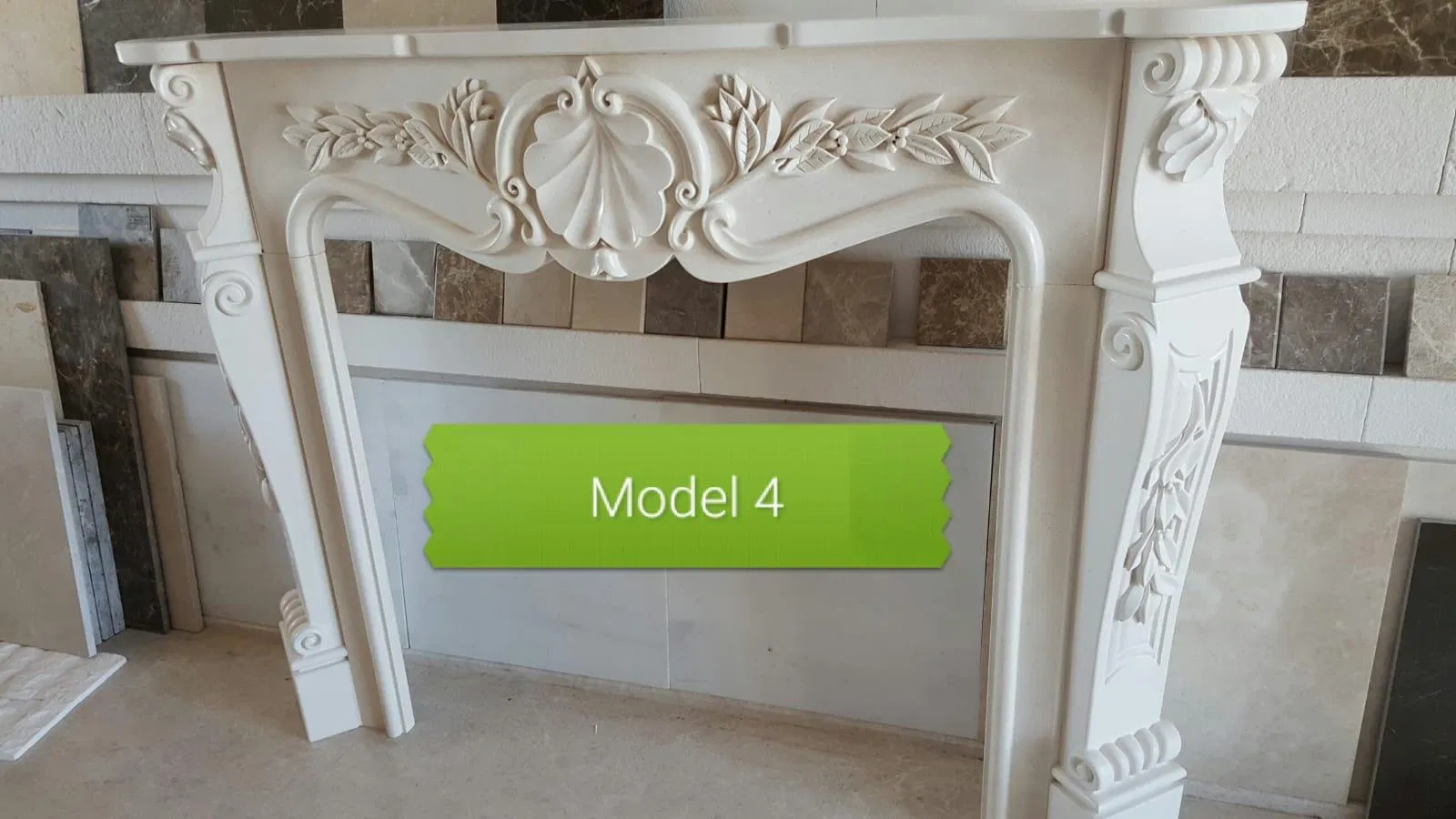 Luxry Black Marble Fireplace for Home Decoration