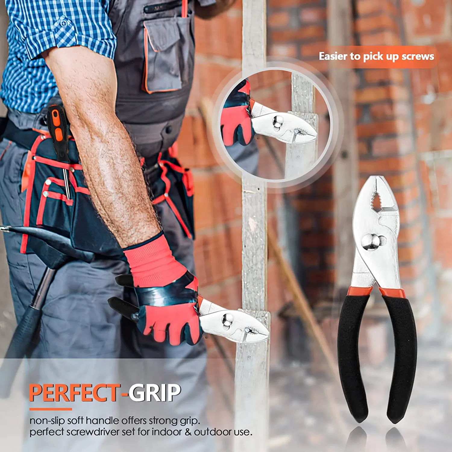 57 Pieces Household Hand Tool Kit Professional Repair Kit with Storage Case