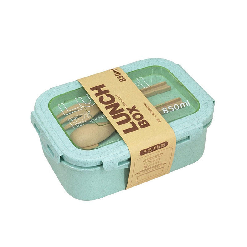 Eco-Friendly Lightweight Plastic Lunch Box with Microwave Lid
