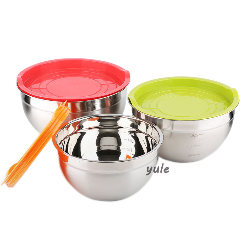 Chinese Manufacturer Kitchen Baking Egg Stocked Stainless Steel Mixing Bowl