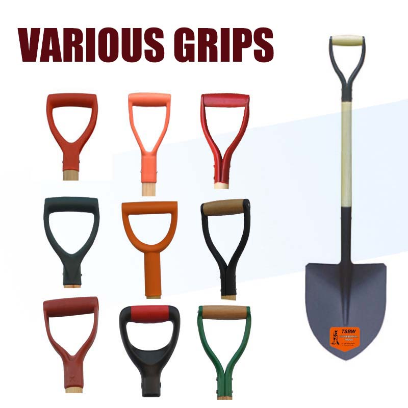 South American Y Type Short Wooden Handle Pala Steel Garden Farm Digging Square Peru Tool Construction Agricultural Shovel