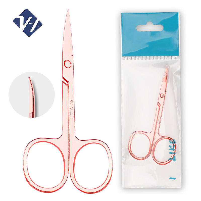 Stainless Steel Flat Curved Dead Skin Trimming Manicure Russian Nail Cuticle Scissors