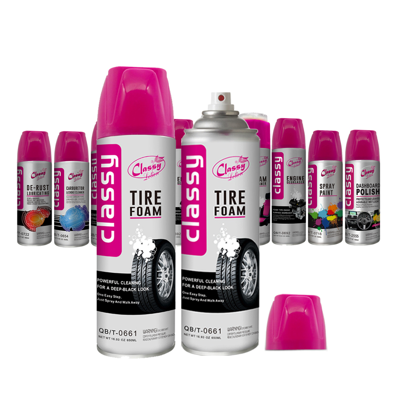 Powerful Cleaning for a Deep-Black Look Tire Foam