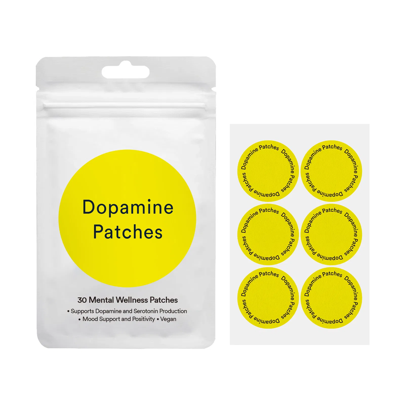 Dopamine GLP Patches Natural Formula Bodycare Energy Patches