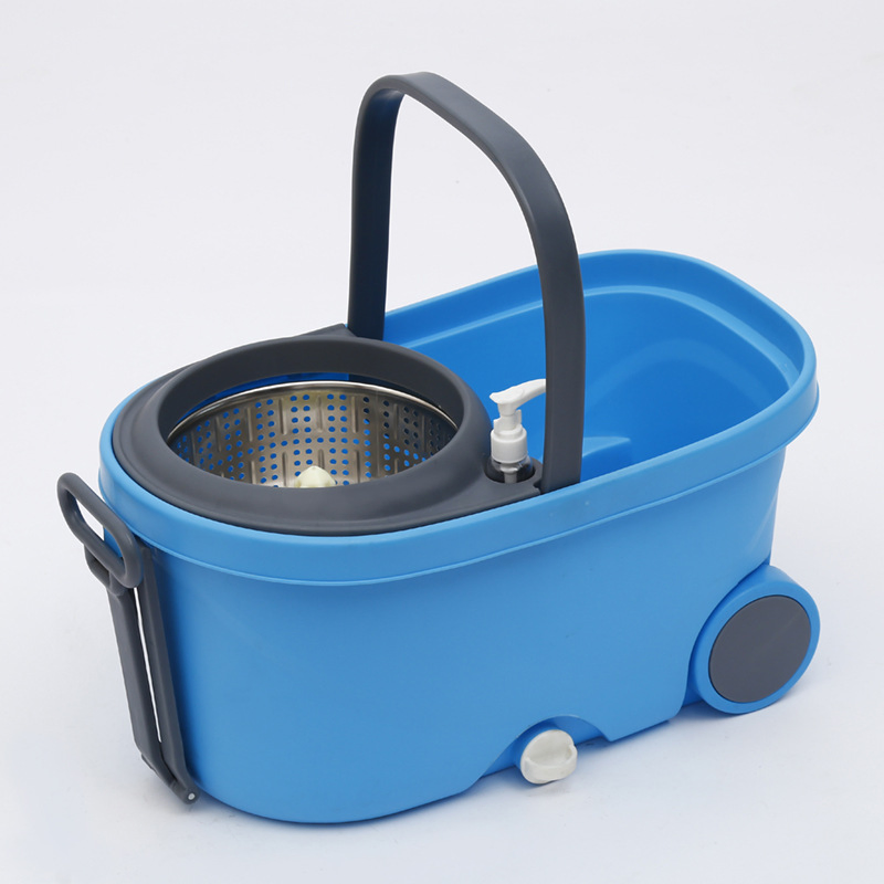 Household Dual-Drive Stainless Steel Rotating Mop Bucket and Mop Set