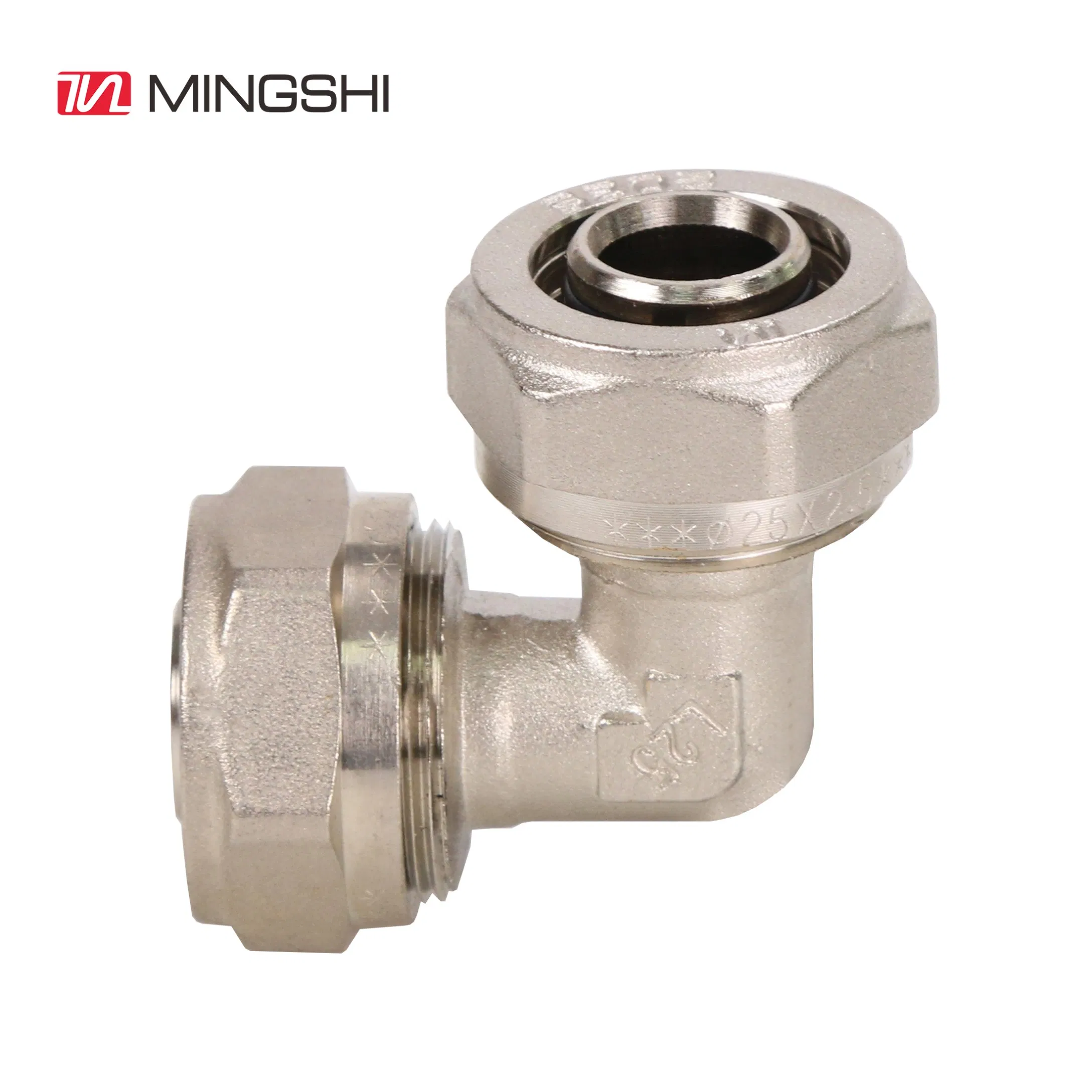Mingshi Cw617n Dzr Brass Compression Fitting for Plumbing Pex-Al-Pex Pipe -Equal Cross Tee