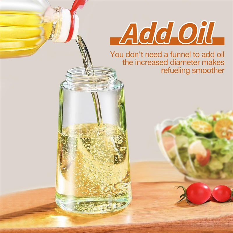 2 in 1 Cooking Olive Oil Spray Bottle Oil Dispenser and Oil Sprayer Bottle for Kitchen