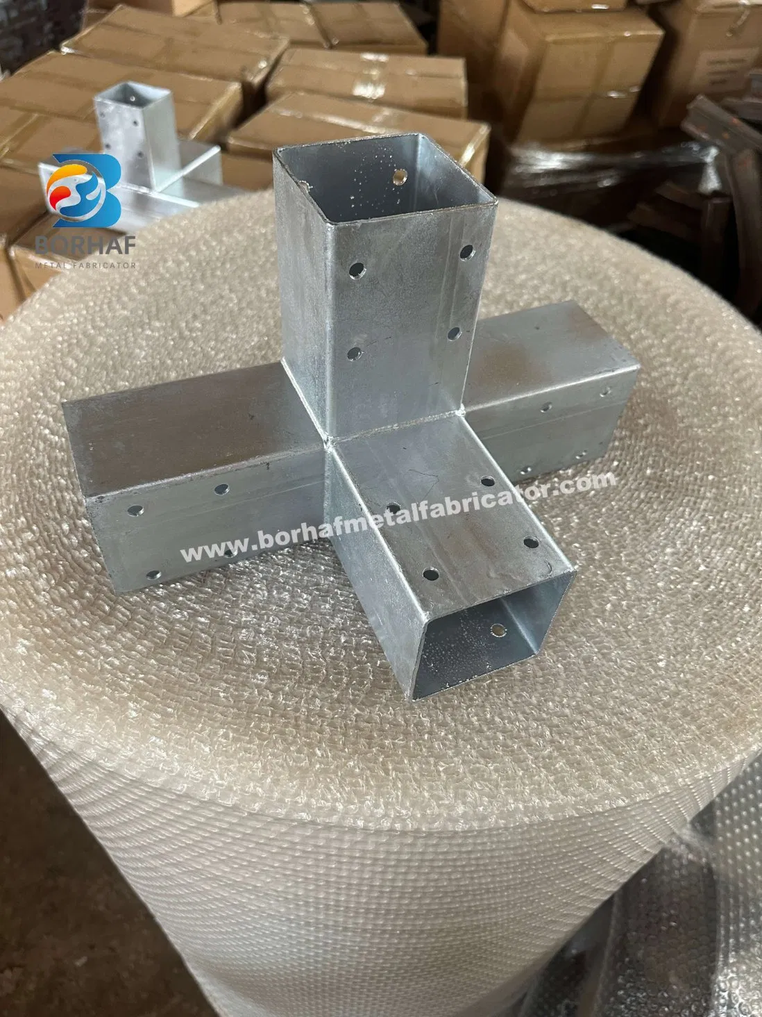 4X4 4-Way Right Angle Corner Woodworks Pergola Brackets