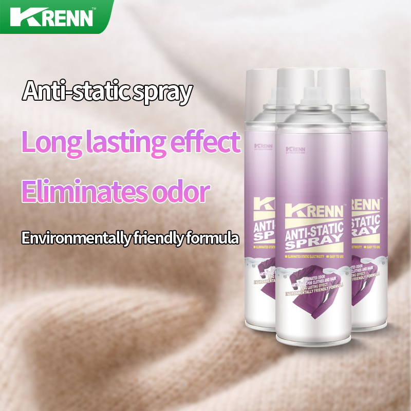 Krenn Custom Household Care Products Eliminate Static Electricity Antistatic Spray Aerosol Anti-Static Spray for Clothes