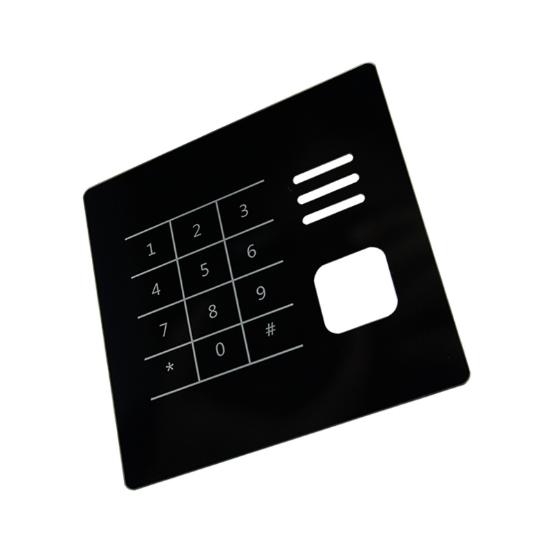Customized Anti-Fingerprint Coating Smart Touch Keypad Door Lock Cover Glass Tempered Glass