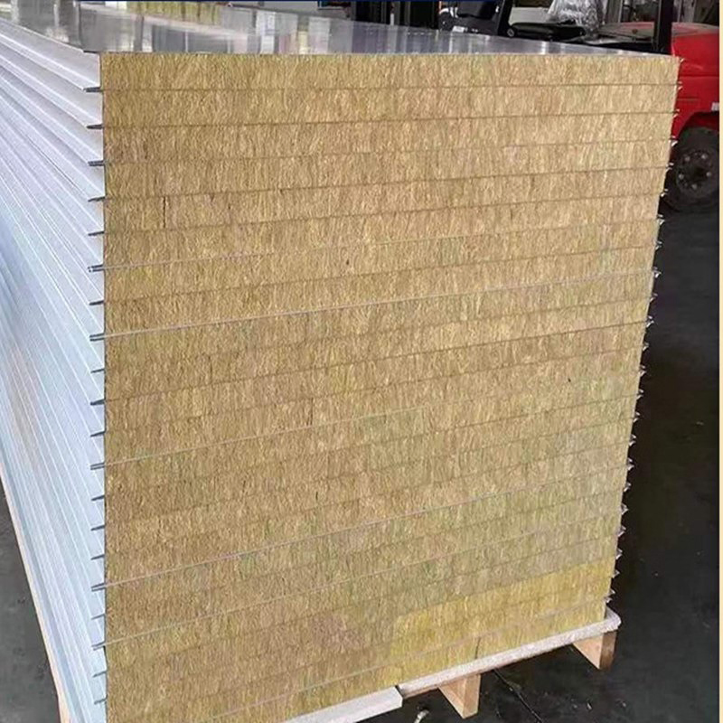 Asbestos Free Eco-Friendly Rock Wool SIP Panel for Wall/Roof/Ceiling Thermal Insulation