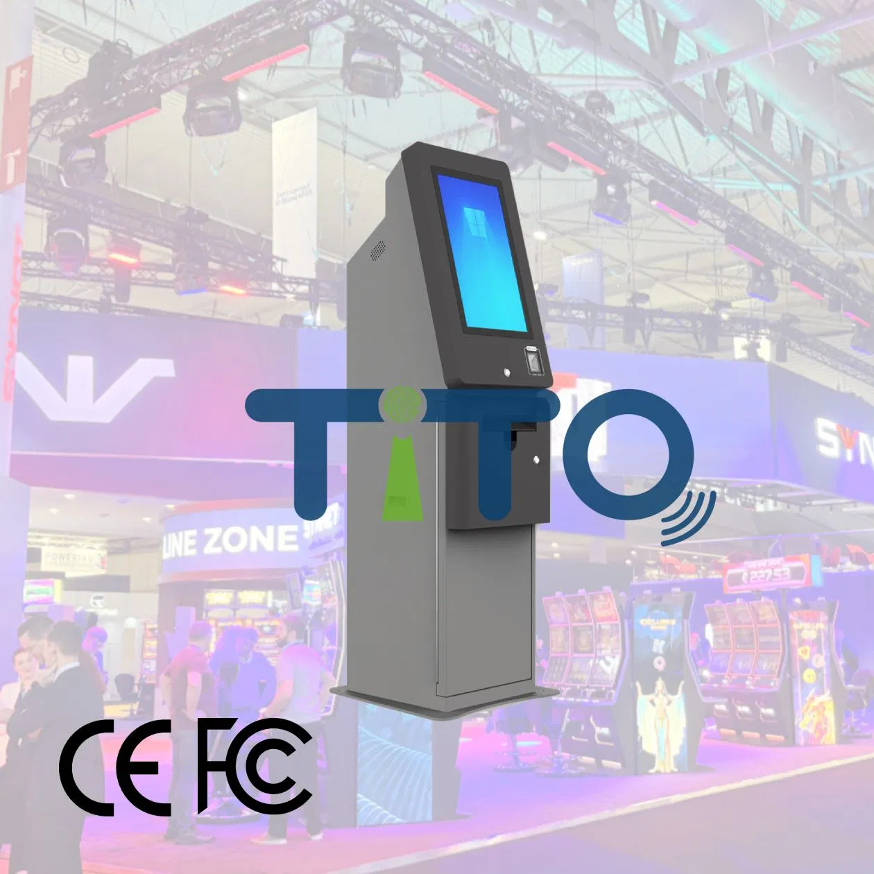 Arcade Skill Game Redemption Machine: Amusement Cash/Ticket Dispenser Kiosk Terminal with Touch Screen