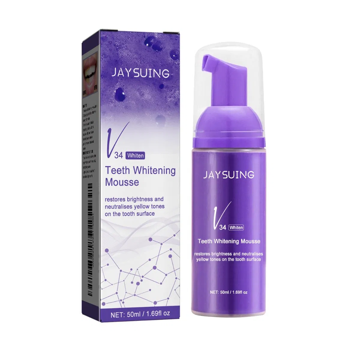 Online Wholesale Retail Teeth Whitening Mousse Deep Cleaning Cigarette Stains Repair Bright Neutralizes Yellow Tones Dental Plaque Breath Refreshing Toothpaste