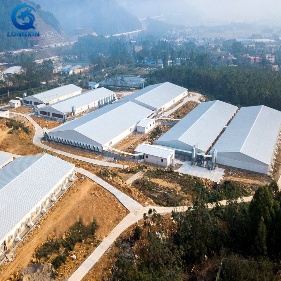 Economic Farm Barn Chicken Sheep Cattle Pig Horse Prefabricated Building Metal Workshop Factory Warehouse Steel Structure Farm Shed
