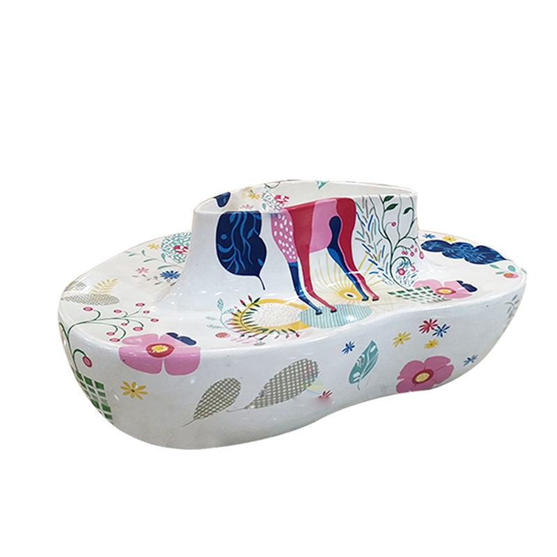 Modern Colorful Fiberglass Outdoor Decoration Center Planter Chair