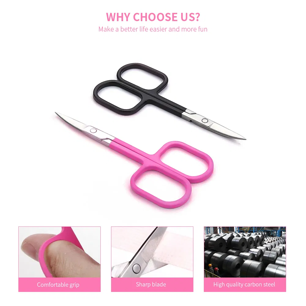 Wholesale Stainless Steel Beauty Eyebrow Cosmetic Makeup Eyelash Nose Hair School Tailor Surgical Scissors