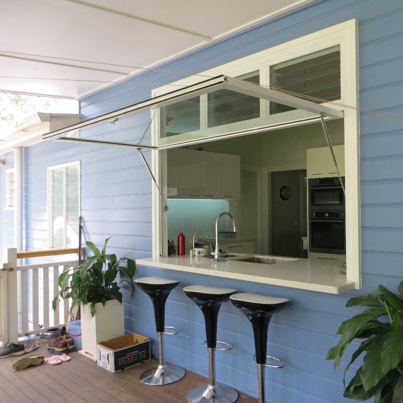 Customized Folding Glass Thermal Break Aluminum Awning Window for Residential Homes As2047