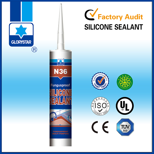 Black/Brown/Clear Anti-Fungus Neutral Adhesive Silicone Sealant for Wet Place